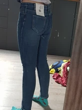 De invierno más grueso terciopelo de las mujeres de Vaqueros cintura alta ajustados Simple de lana caliente Slim damas Casual pantalones de Vaqueros pitillo