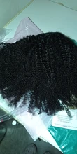 Alibele-extensiones de cola de caballo Afro rizado, 4B 4C, Remy, 8-20 pulgadas, Clip largo en cola de caballo, extensión de cabello humano