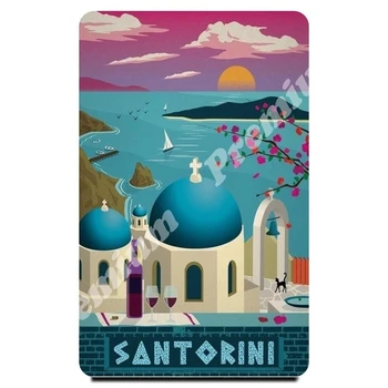 

Greece souvenir magnet vintage tourist poster