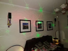 Light DJ Dj-Lamp Stage-Projector Led Laser Rgb Disco Wedding Birthday-Party Blue Rechargeable