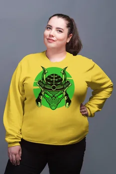 

Angemiel Wear Samurai Alien Yellow Women Sweatshirts