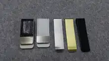 Clip con grabado personalizado de acero inoxidable para billetes, Clip de sujeción de dinero, billetera con Clip para billetes, monedero de Metal de bolsillo