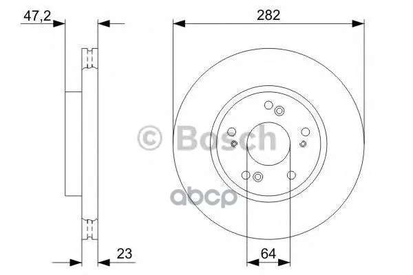 Тормозной Диск Передний Bosch арт. 0986479364