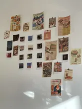 Póster Retro Ins, papel decorativo de pan, 13 hojas, accesorios para fotos, Postales creativas Diy, colocación, Adhesivo de pared de fondo