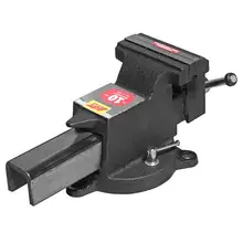 Тиски ручные JTC 3122(Ширина губок 125 мм, поворотные, легированная сталь