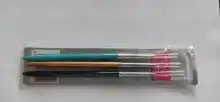 3 unids/set delineador para decoración de uñas pintura bolígrafo 3D consejos de acrílico DIY pinceles para Gel UV dibujo de línea de red manicura herramientas