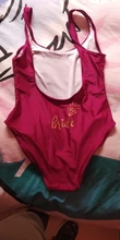 Bañador de despedida de soltera para mujeres, traje de baño de una pieza con inscripción bride y bride squad, bikini de talle alto para novia y amigas, fiestas de boda