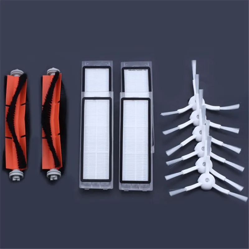 

6 x side brush + 4x HEPA filter + 2x main brush Suitable for xiaomi vacuum 2 roborock s50 xiaomi roborock Xiaomi Mi Robot