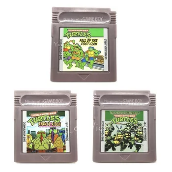

TeenageMutantNinjaTurtlesSeries Video Game Cartridge Console Card for 16 Bit Handheld Console English Version