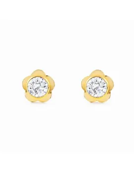 

Earrings Girl Daisy Center Cubic Zirconia