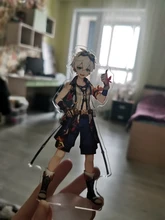 Genshin-figura de Anime de impacto Diluc Venti Klee Keqing Qiqi, soporte acrílico, modelo de placa, decoración de escritorio, señal de pie, llavero de ventilador, regalos