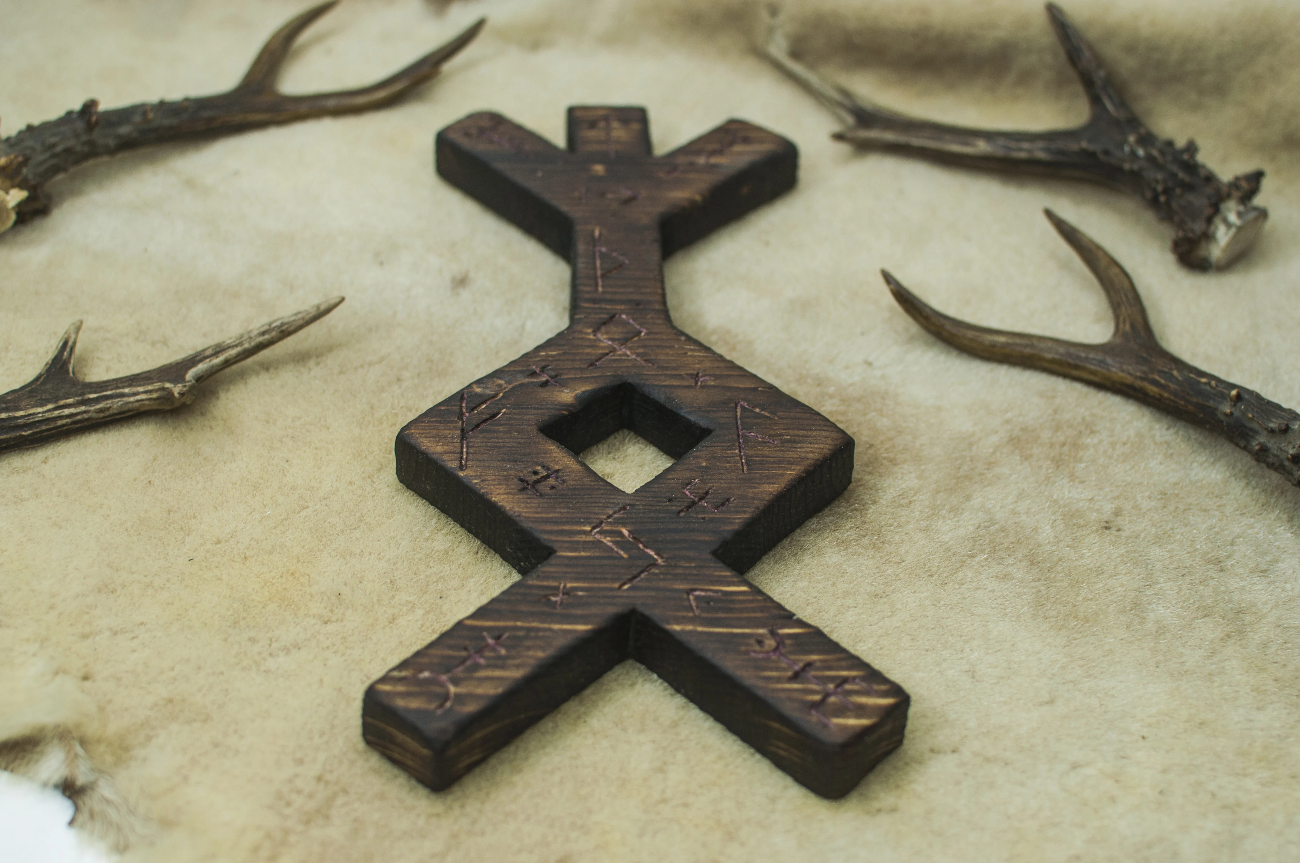 Bandruna protezione della casa e della famiglia Runa Odal Algiz