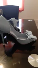 2021 de moda delicada dulce Bowknot zapatos de tacón alto sin un lado tacones puntiagudos para mujer dedo del pie 10,5 CM Zapatos de vestir