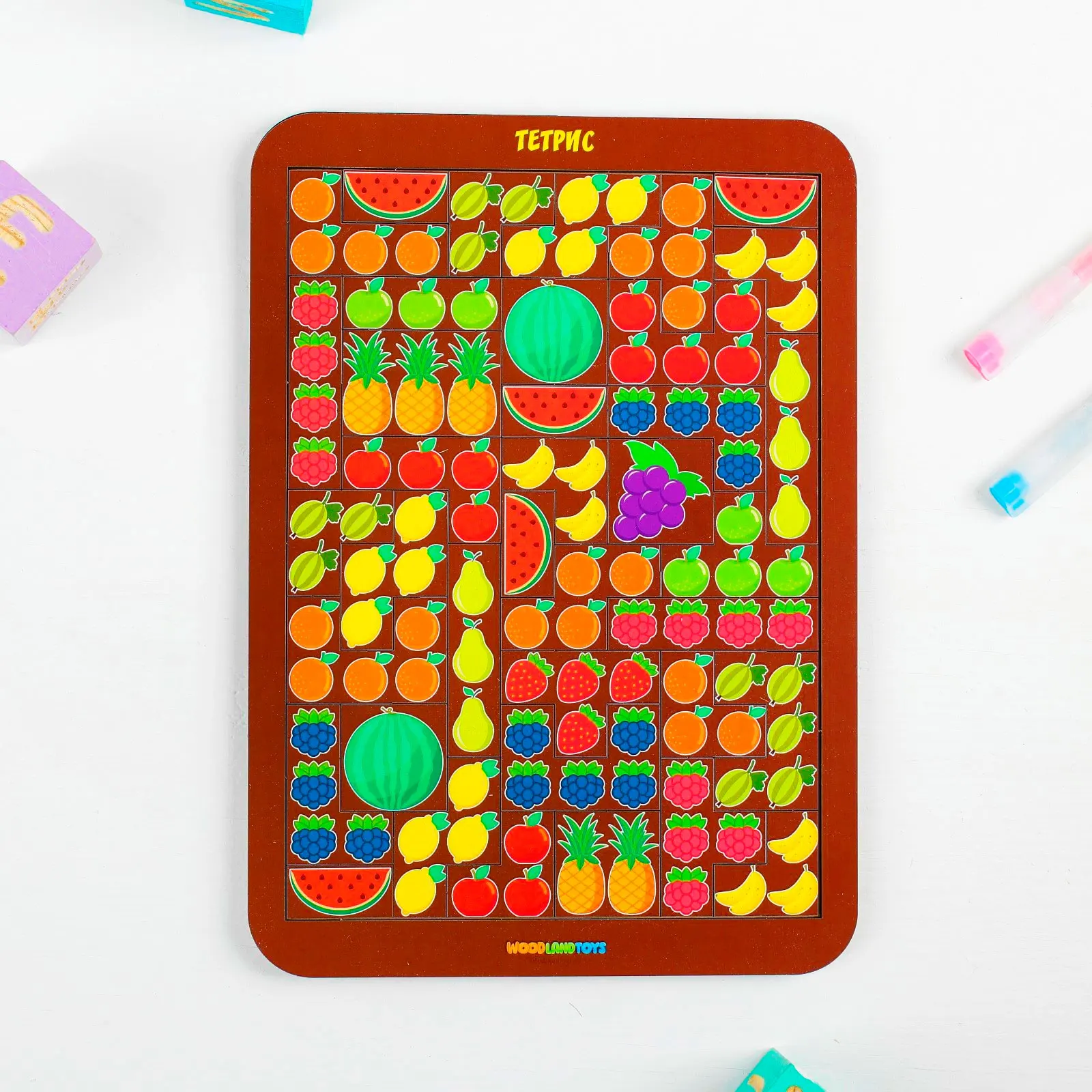 Tetris Large, Fruit/berry, 065111 Intellectual Problem Solving