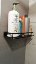 Shampoo Shelf Organizer-Rack Cosmetic-Shelves Kitchen-Nets Black Aluminum Wall-Mounted