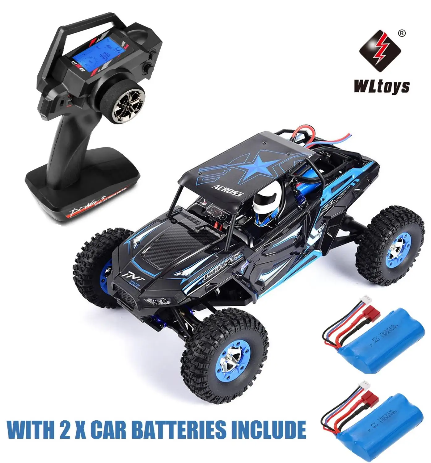 MODELTRONIC RC автомобиль Wltoys 12428 B PRO 1/12 4X4 гусеничный todocaminos Lipo 2 4G версия PIÑONES металл и