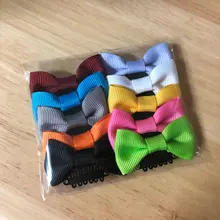 Lazo pequeño de 2 pulgadas de goma de pelo con lazo para bebé, Mini pestillo fino y Wisp, pinza de pelo pequeña para recién nacido, horquilla de pelo pequeña para bebé, 10 Uds.