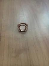 ZHOUYANG Ring For Women Summer Circle Personality Sweet Gift Rose Gold Color All All