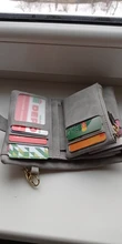 SMOOZA-Cartera de Piel de Mujer, Cartera de Piel de Mujer, billetera mate corta, billetera de Mujer con tres tarjetas plegables, 2020