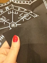 50*50cm no tejida mantel para Tarot runa adivinación Altar parche Tarot cubierta de tabla para los magos diario juegos