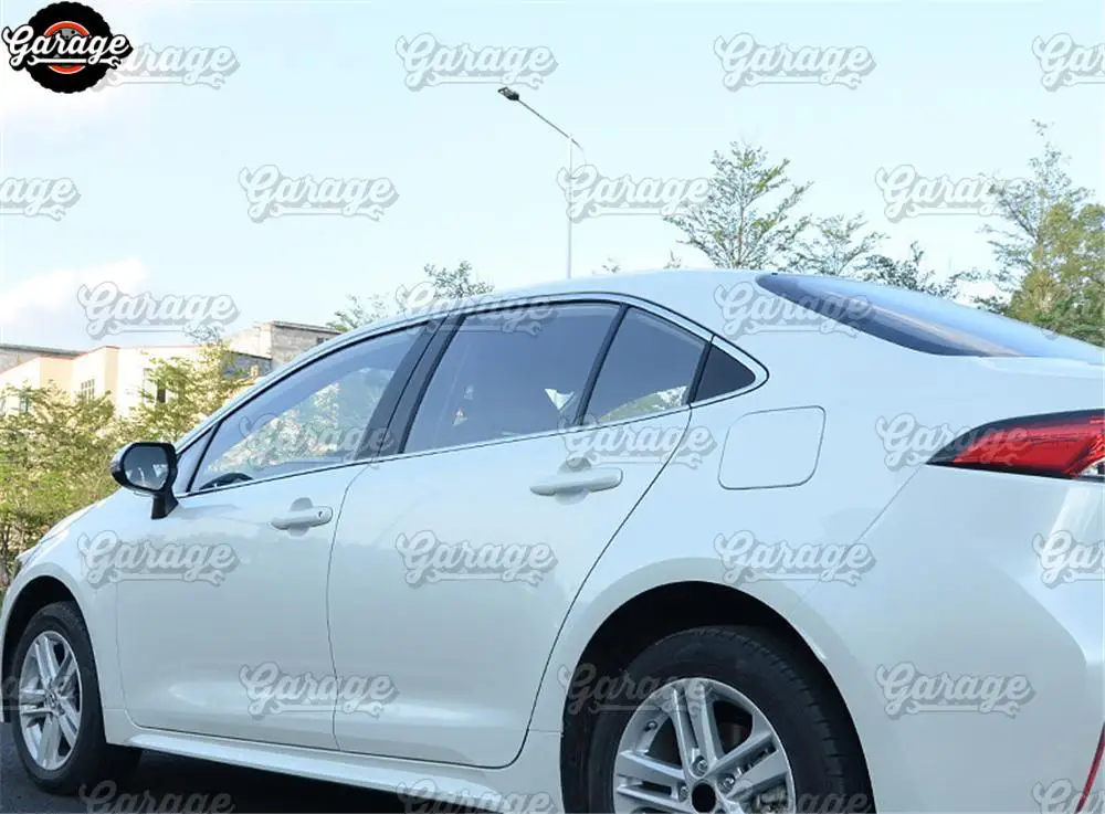 Чехлы накладки на накладки верхних окон чехол для Toyota Corolla-литье из нержавеющей стали 1 комплект/12 шт. украшения для автомобиля