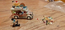 LOZ MINI Blocks City-Street-View Pizza/coffee-Shop Pressure-Relief-Toys Series Turcks