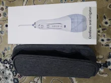 AZDENT-irrigador Dental eléctrico de agua, inalámbrico, portátil, recargable por USB, 5 modos, impermeable IPX7