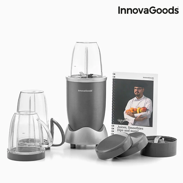 InnovaGoods One Touch Nutri-Blender с книгой рецептов 600 Вт Серый