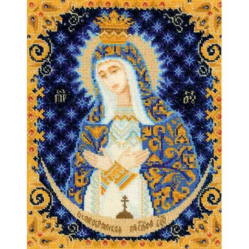 

1299 set for embroidery Riolis 'Virgin остробрамская', 13*16 cm