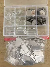 10 unids/lote 6/8/10/12/14/16/18/20/25mm Material de acero inoxidable broche estilo cabujón Base mancuerna espaciador configuración corbata Pines de tachuelas