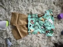 Sanlutoz lindo niños conjuntos de ropa de algodón de manga corta Tops de bebé + Pantalones cortos 2 uds recién nacido Ropa de dibujos animados