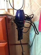 Soporte de secador de pelo para Estilismo de salón, organizador de almacenamiento, secador de pelo, soporte de acero inoxidable, novedad