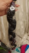 Allove onda del cuerpo mechones extensiones de cabello humano mechones 30 cabello virgen pulgadas mechones brasileño extensiones de pelo ondulado mechones de extensiones de cabello humano barato