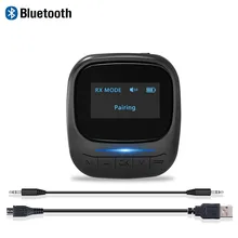 2020 New Bluetooth 5 0 Receiver Transmitter AptX Apt X LL A2DP AVRCP Adapter for TV Headphone Color Screen Display Audio Player