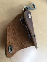 Keychain-Pouch Genuine-Leather Key-Bag Mini-Key Fashion Package Waist-Hanging Creative