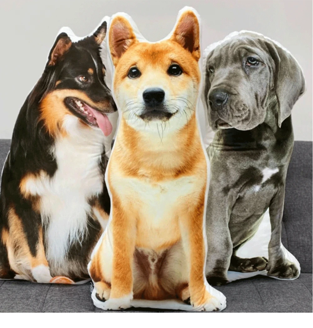 Personalized Photo DIY Pet Cushion Toys Dolls Stuffed Animal Sofa Car Decorative Pillow Custom Dog Cat Picture Hold Pillow Gift