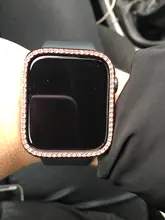 Bling cubierta para Apple reloj de 44mm 40mm iWatch 42mm 38mm accesorios parachoques de diamante Protector Apple watch serie 5 4 3 iPhone 6