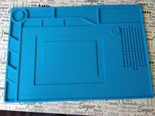 Almohadilla de reparación aislante resistente al calor, estación de soldadura de silicona, almohadilla de trabajo, plataforma de escritorio para Estación de soldadura BGA