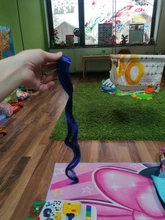 Alileader-extensiones de pelo sintético con pinza, pelo largo ondulado de 20 , 50 cm, rojo, azul, rosa, arcoíris, Color puro