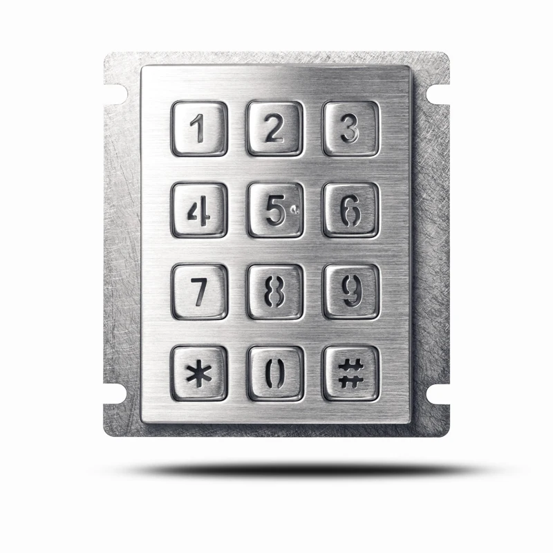 Quiosque com 12 Teclas 3x4 Matriz de Acesso Usb Atm Controle de Acesso Iluminação de Fundo com Led Teclado Digital Industrial de Metal - Imagem 4