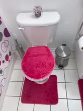 Carpet Bathroom Tapete Anti-Slip Washable Kitchen Flannel Toliet-Rug Banheiro 3pcs/Set
