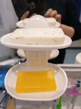 Caja de jabón de cocina de doble capa, accesorios de baño, soporte de succión para jabonera, cesta de almacenamiento