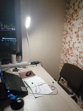 Table-Lamp Led-Light Touch-Dimming Reading Flexible Gooseneck Long-Arm Bedroom 3-Color-Modes