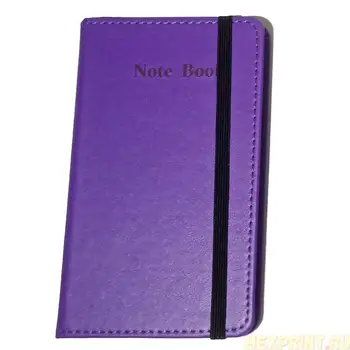 

Notebook A6 100 sheets artificial leather (color-purple)
