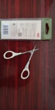 Eyebrow-Scissors Manicure Curved-Tip Stainless-Steel Makeup Small SEMBEM Slim
