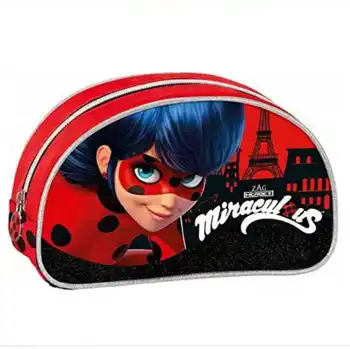 

MIRACULOUS LADYBUG PENCIL case CRESCENT SCHOOL pencils vacuum