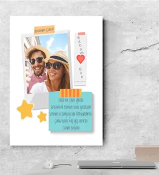

Personalized Fathers Day Themed Canvas Print 50x70 Cm 35-676