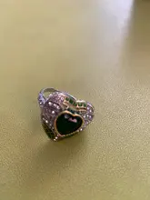 Anillo de mujer de circón con forma de corazón, joyería Vintage, anillos de cristal, accesorios para mujer, sortija de boda femenina