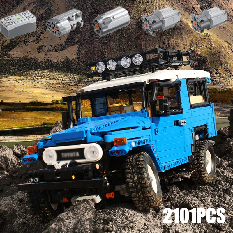 Конструктор MOC TOYOTA внедорожник серия автомобилей на радиоуправлении Land Cruiser SUV