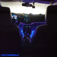 Car-Atmosphere-Lamps-App Sound-Control Auto-Interior-Ambient-Light Colorful RGB Mode